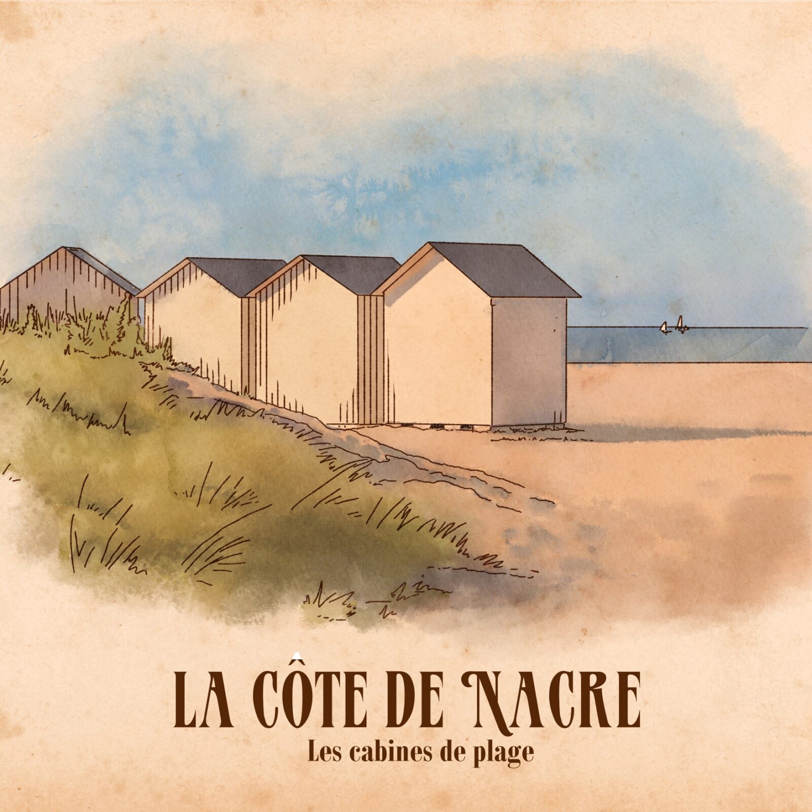 Affiche illustrée de la Côte de Nacre