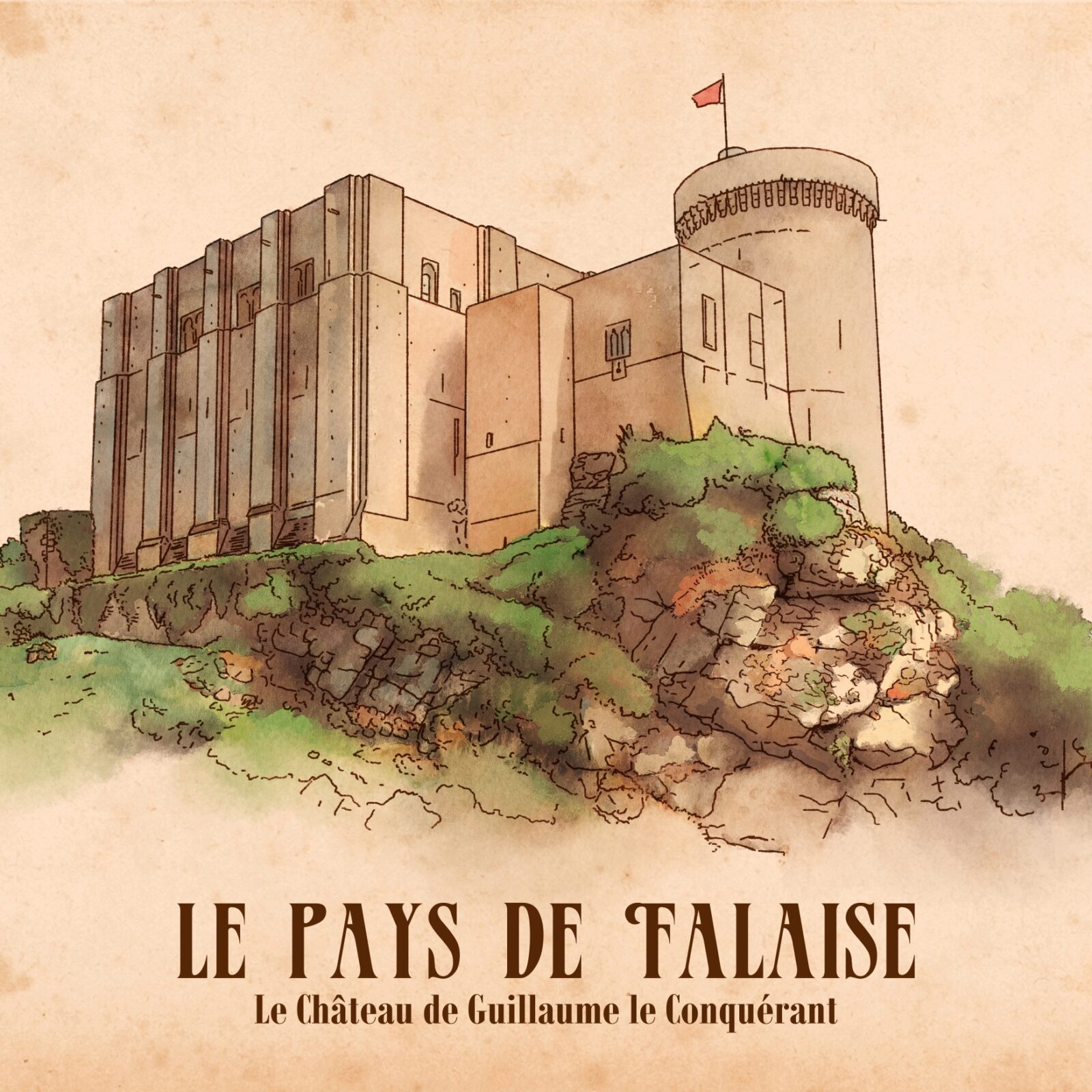 Affiche illustrée du Pays de Falaise